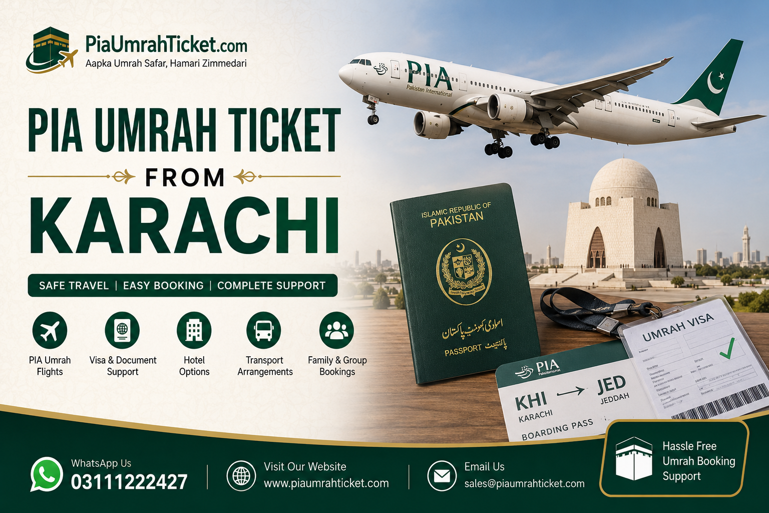 PIA Umrah Ticket from Karachi